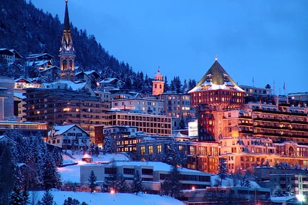 St Moritz ski resort