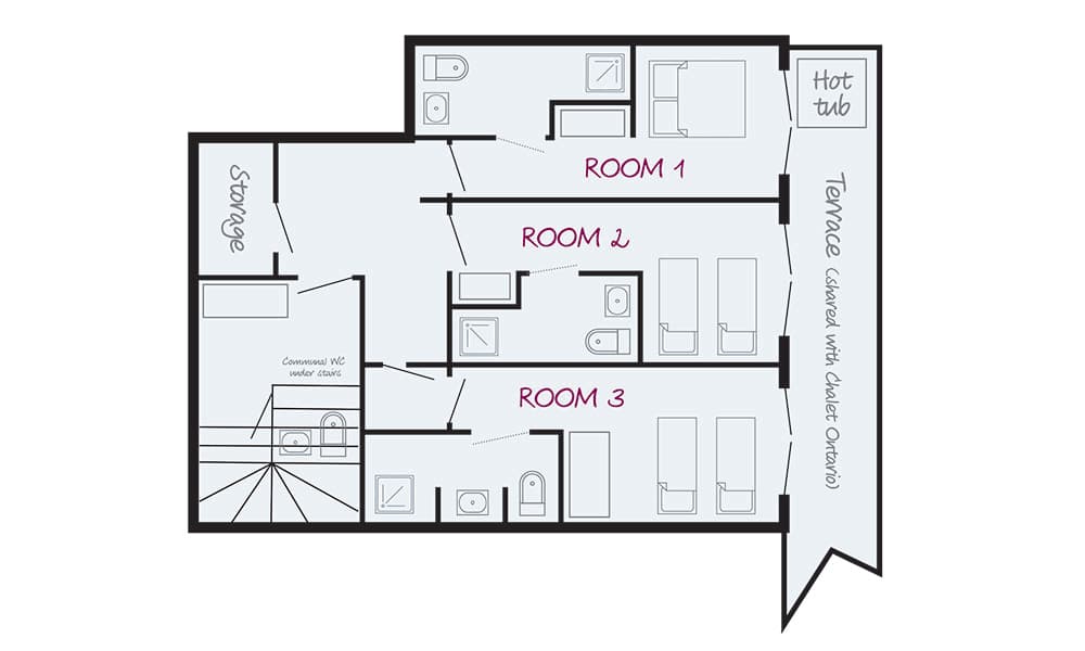 CHALET QUEBEC GROUND FLOOR PLAN