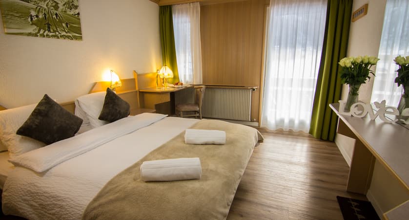 Typical twin double bedroom