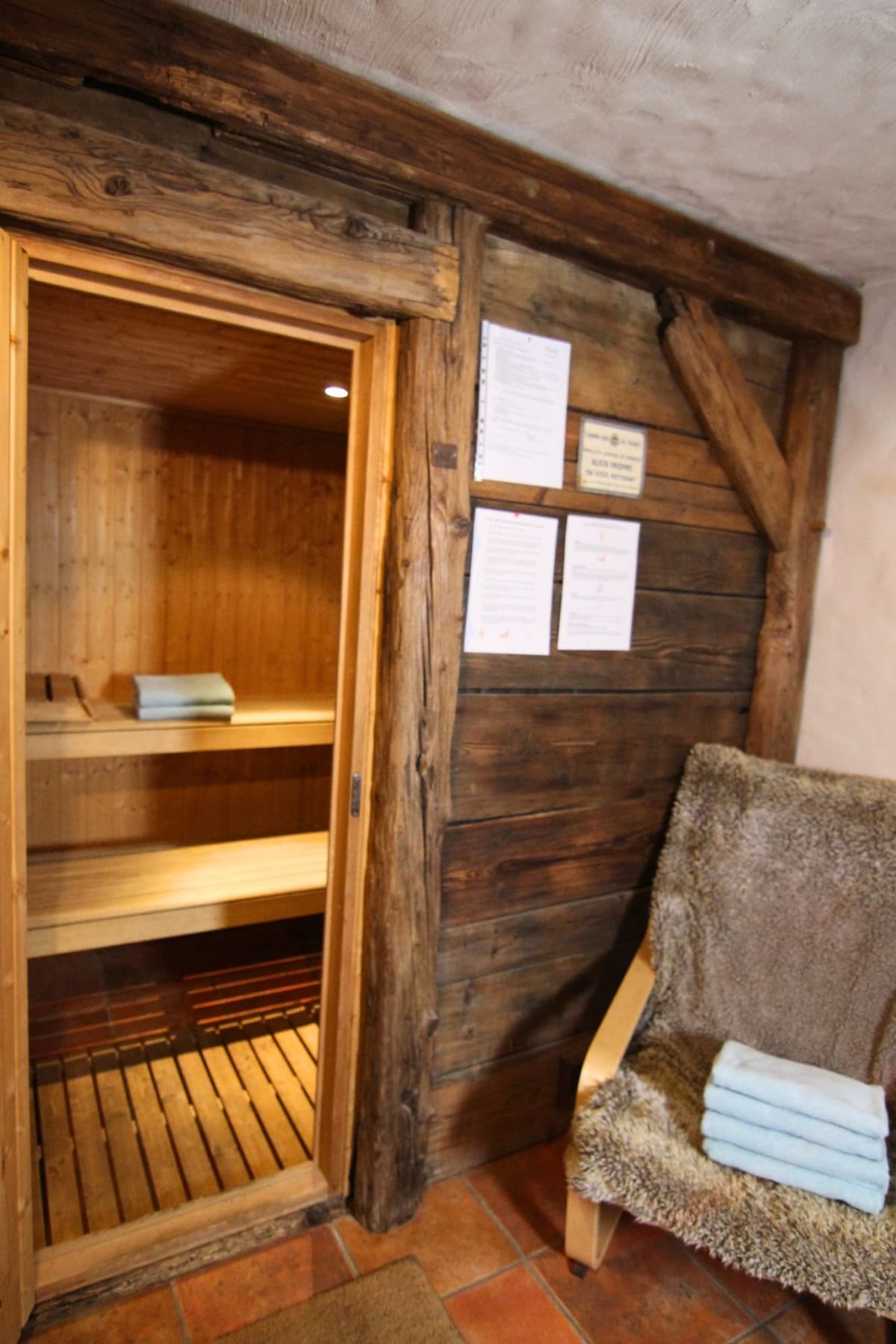 Chalet Le Vieux sauna