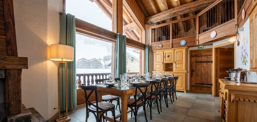 dining chalet La Rocheure