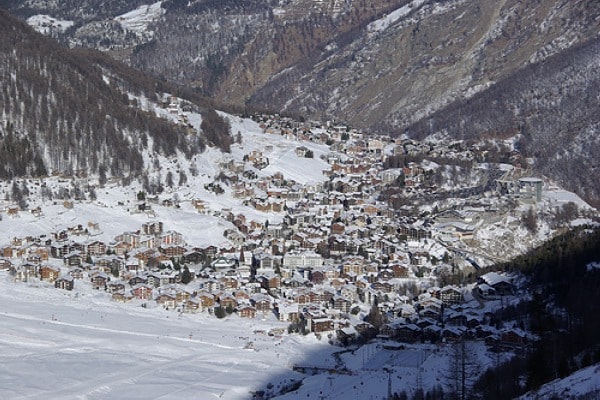 Saas Fee ski resort